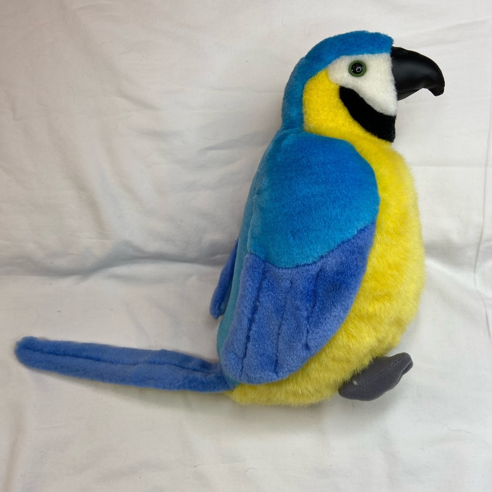 Audubon K&M Toys Stuffed Plush McCaw Parrot‎ 12” Tall